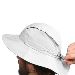 FORCLAZ By Decathlon Men Grey Solid Sun Hat image 3