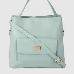 Caprese Sea Green Solid Handheld Bag-picture-45