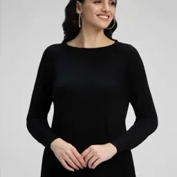 Forever 21 Black Regular Fit Sweater-image-53