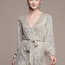 Label Ritu Kumar Gunmetal-Toned with Embellished Playsuit-picture-30