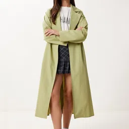 Happiness istanbul Women Pure Cotton Single-Breasted Overcoat-picture-40