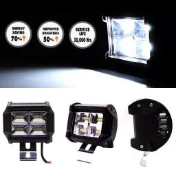 AllExtreme EX16LF2 16 LED Spot Lamp for Car Motorcycle Bike (48 W,‎White,2pc)-picture-48