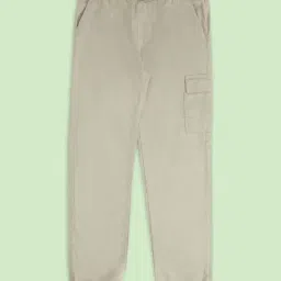 Pantaloons Junior Kids Beige Cotton Regular Fit Trousers-picture-13
