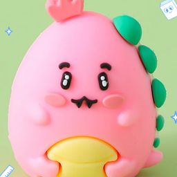fab n funky Egg Shaped Pencil Sharpener Machine with Dust Compartment Pink-picture-31