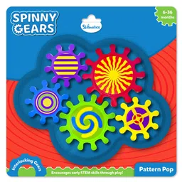 Skillmatics Spinny Gears for Babies - Fun Interlocking Spinning Gears, STEM & Sensory Toy, Suction Spinners for Windows, Table, Bath, Travel Toy, Gifts for Infants & Toddlers 6 to 36 Months, Set of 5-picture-13