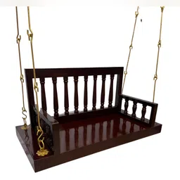 JAIRI TRADERS Brown Wooden Swings image 2
