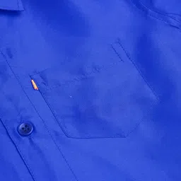 THANGAMAGAN Half Sleeves Solid Shirt - Blue image 5