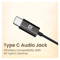 Portronics POR-3036 Conch Sigma C in Ear Type C Wired Earphones with in Line HD Mic, Powerful Audio, 14.2mm Driver, Unique Earbuds Design, Metal Alloy Material Wide Compatibility (Black) image 4