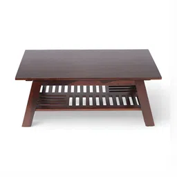 Ikiriya Brown Rectangle Shaped Sheesham Accent Contemporary Coffee Table image 3
