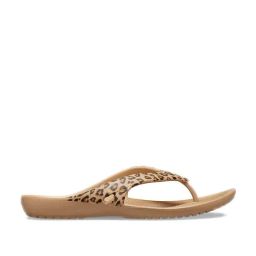 Crocs Kadee Beige Flip Flops-picture-36