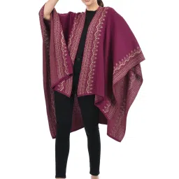 American Eye Purple Self Design Shrug image 5