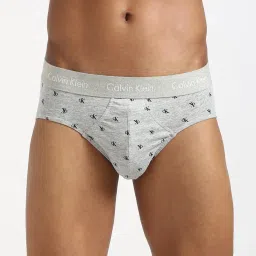 Calvin Klein Underwear Black & Diamond Cotton Slim Fit Logo Printed Briefs image 5