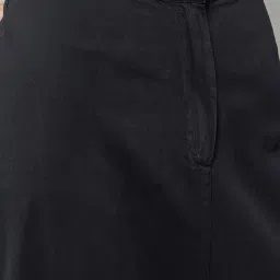 DOLCE CRUDO Black Relaxed Fit High Rise Jeans image 5