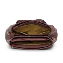 Lavie Wuru Pink Polyester Solid Handbag image 5