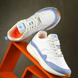 OFF LIMITS Men's STUSSY White & Denim Running Shoes-picture-2