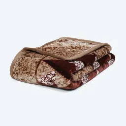 Monte Carlo Brown Polyester 1000 GSM Double Bed Winter Blanket image 5