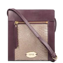 Hidesign Ecom Violet Textured Medium Sling Handbag-picture-27