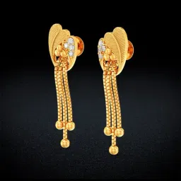 Joyalukkas Gold 22K Amour Dangler Earrings for Women-image-37