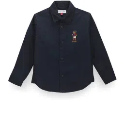U.S. Polo Assn. Kids Navy Solid Full Sleeves Shirt-picture-39