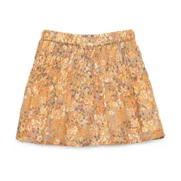 Under Fourteen Only Kids Yellow Printed Skirt-picture-31