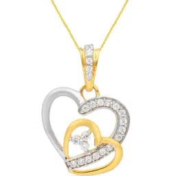 Malabar Gold and Diamonds 18k Gold Heart Pendant without Chain for Women-picture-14