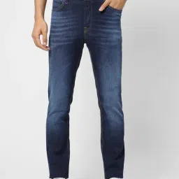 Jack & Jones Dark Blue Skinny Fit Low Rise Jeans-picture-37