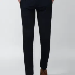 Van Heusen Navy Slim Fit Texture Trousers-picture-13