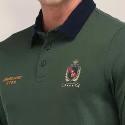 U.S. Polo Assn. Green Cotton Slim Fit Polo T-Shirt image 5