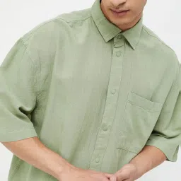 Forca By Lifestyle Grey Regular Fit Shirt image 5