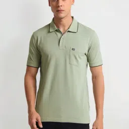 Arrow Sports Grey Regular Fit Polo T-Shirt-image-57