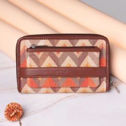 ZOUK Tidal Wave Multicolor Printed Zip Around Wallet for Women-picture-26