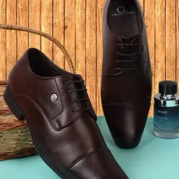 Carlton London Men's Brown Derby Shoes-picture-37