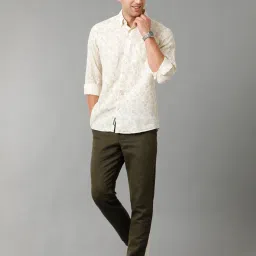 Linen Club Multicolor Regular Fit Printed Linen Shirt image 5