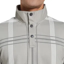 Octave Grey Regular Fit Striped Sweatshirt image 5