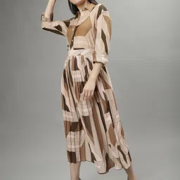 Gant Brown Printed A-Line Skirt image 5