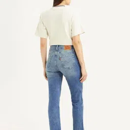 Levi's Blue Cotton Straight Fit Jeans image 2