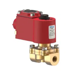 Uflow 24 V AC Screwed End (NC) Brass MCN Semilift Type Diaphragm 2/2 Way Operated Solenoid Valve MBN203BNEV0 image 1