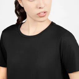 Skechers Black Polyester Regular Fit T-Shirts image 5