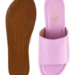 Shoetopia Kids Mauve Casual Slides image 5