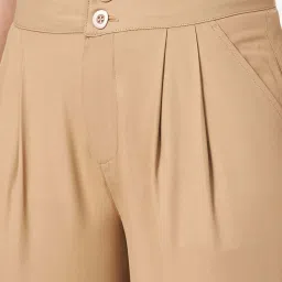 People by Pantaloons Beige Plain Pants image 5