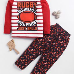 Here&Now X Game Begins Boys Printed Long Sleeves T-Shirt with Trousers-picture-36