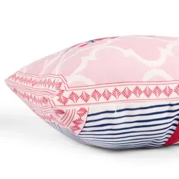 STITCHNEST Red Canvas Summer Buds Cushion Covers - Set of 5 image 5