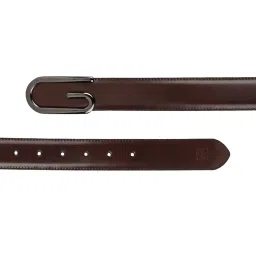 Carlton London Brown Leather Formal Belt for Men image 5