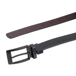 United Colors of Benetton Kerkrade Black & Brown Leather Reversible Belt for Men image 5