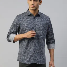 Don Vino Grey Regular Fit Printed Shirt-picture-18