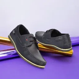 Hitz Men's Blue Boat Shoes-picture-38