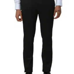 Park Avenue Grey Super Slim Fit Trousers-picture-34