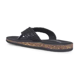 Bata Men's Black Flip Flops image 5