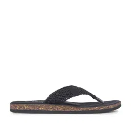 Bata Men's Black Flip Flops image 2