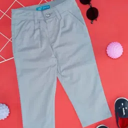 YU by Pantaloons Kids Blue Cotton Regular Fit Trousers-picture-27
